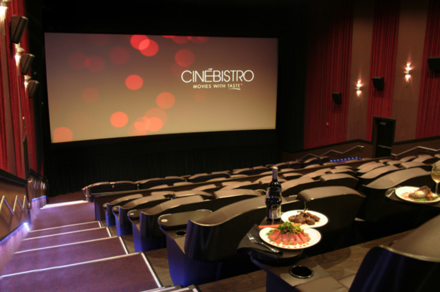 Theatre view at CineBistro in Atlanta